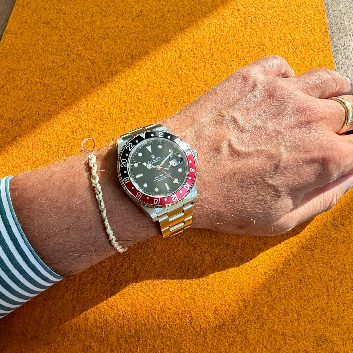 Rolex GMT Master 2 16710 Coke am Arm 2 