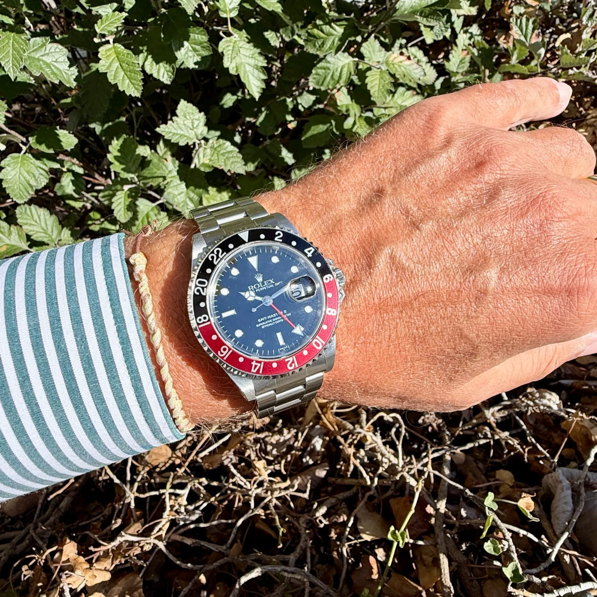 Rolex GMT Master 2 16710 Coke am Arm 1 