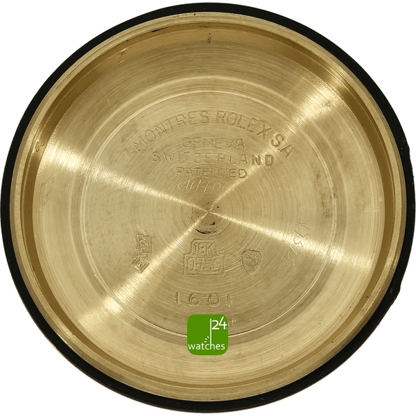 Rolex Date Just 36 mm Gold Bahrain Deckel des Bodens