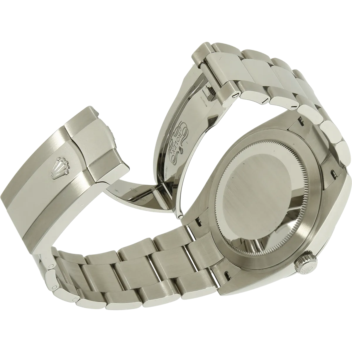 Rolex Datejust 41  126300 rodium Schliesse offen 
