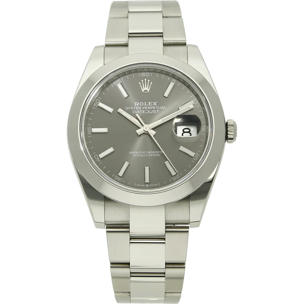 Rolex Datejust 41  126300 rodium stehend