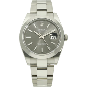 Rolex Datejust 41  126300 rodium stehend