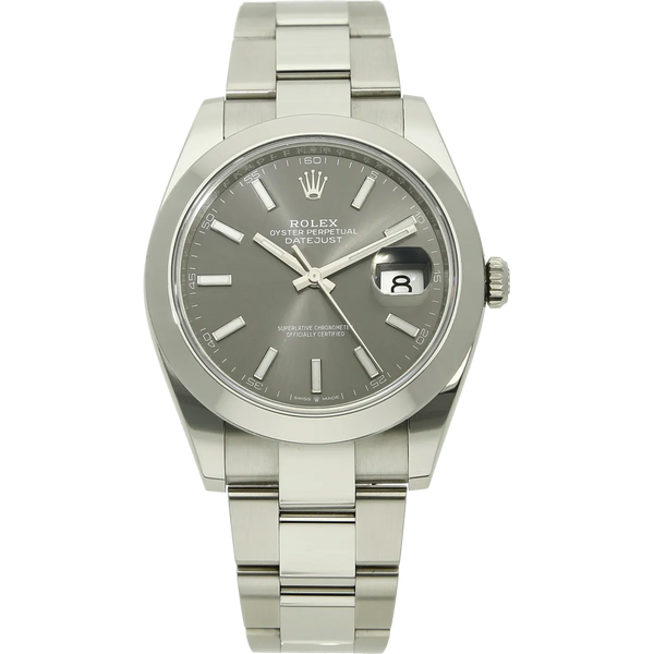 Rolex Datejust 41  126300 rodium stehend