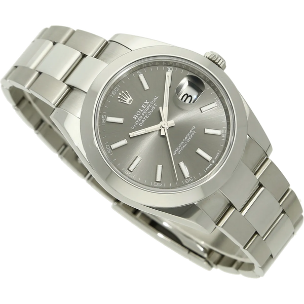 Rolex Datejust 41  126300 rodium halb liegend 