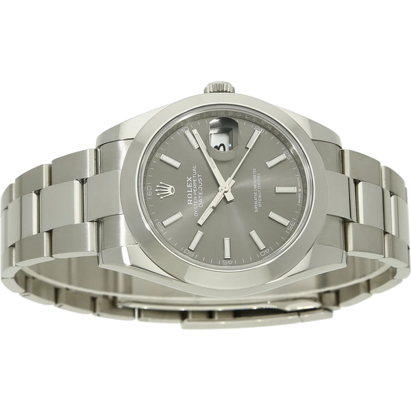 Rolex Datejust 41  126300 rodium liegend 