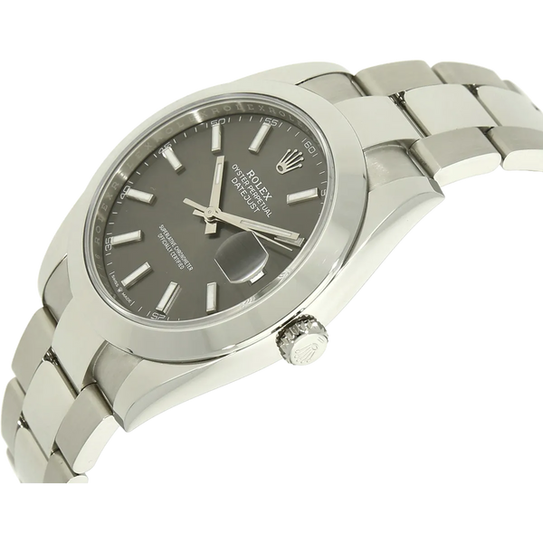 Rolex Datejust 41  126300 rodium Gehaeuse rechts 