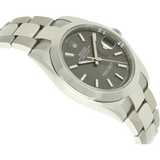 Rolex Datejust 41  126300 rodium Gehaeuse links 