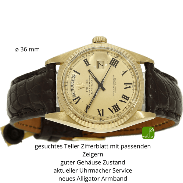 gebrauchte Rolex Day Date Buckley 1803 liegend