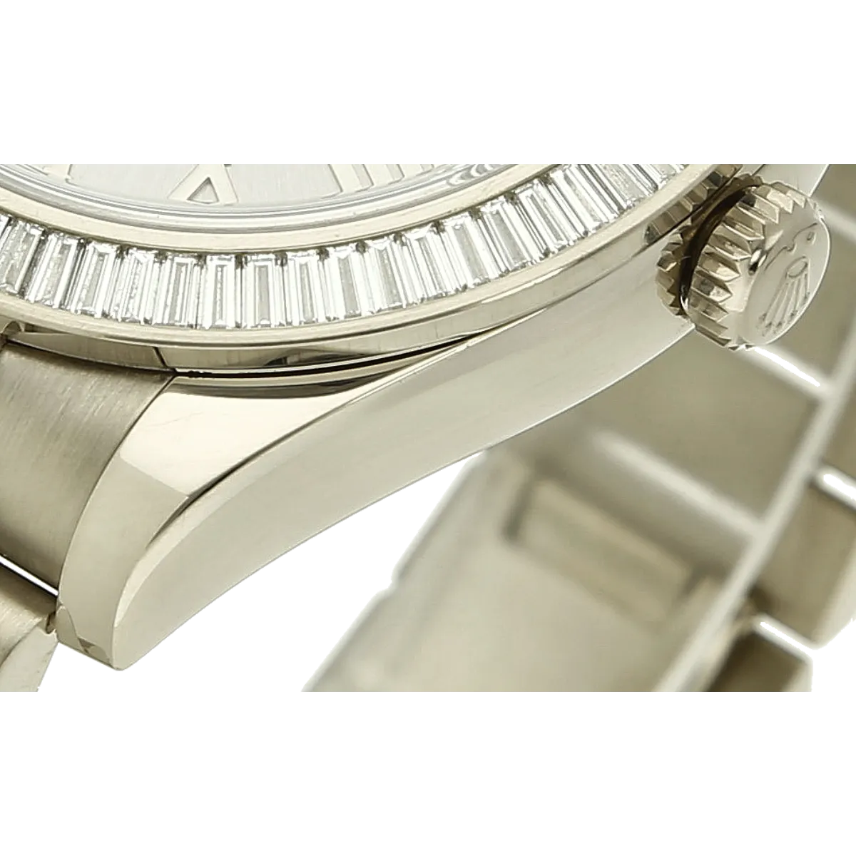 Rolex Day Date 2 orig. Baguette Dia Gehaeuse Detail 
