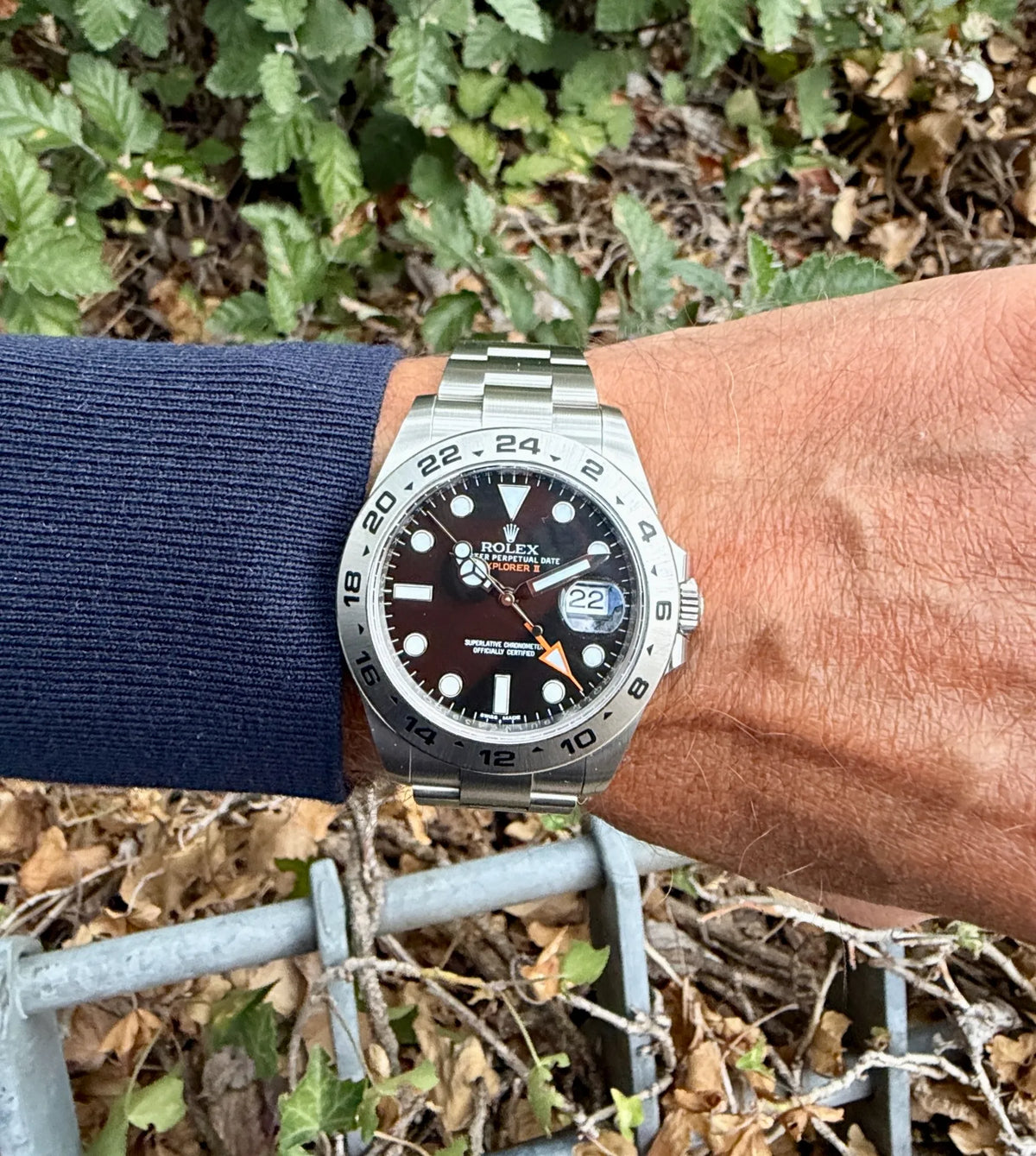 Rolex Explorer II 216570 2022 am Arm 