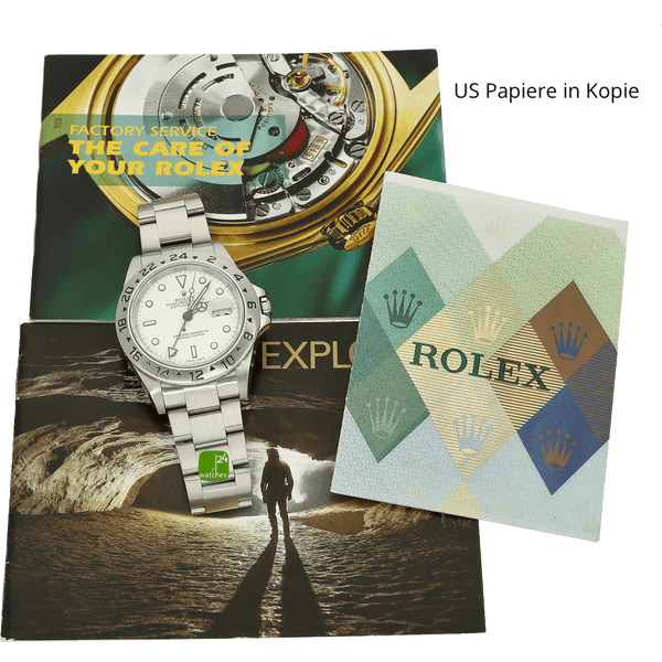 Rolex Explorer II weiss mit Papieren  