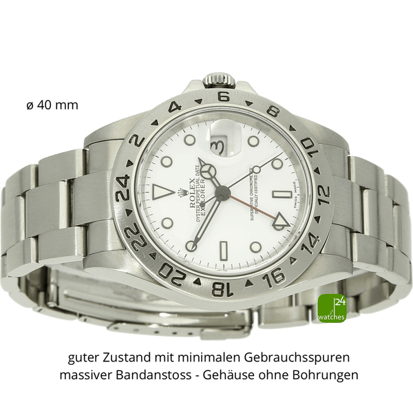 Rolex Explorer II weiss liegend