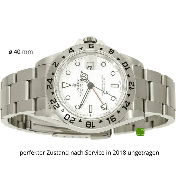 Rolex Explorer 16750 Polar 2008 liegend