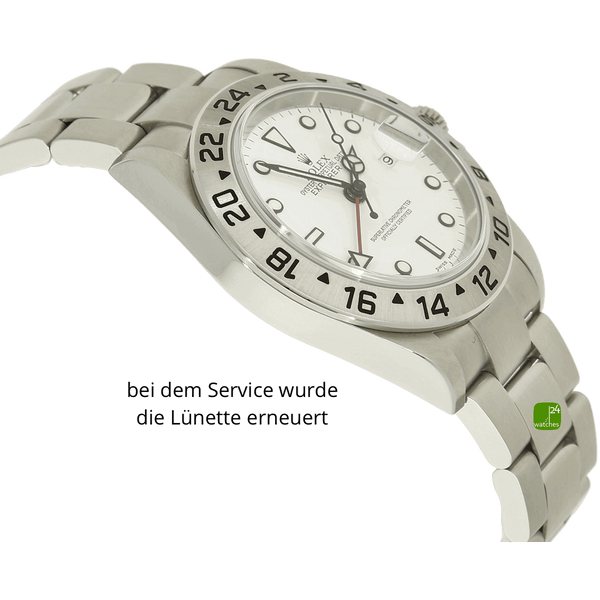 Rolex Explorer 16750 Polar 2008 Gehaeuse links 