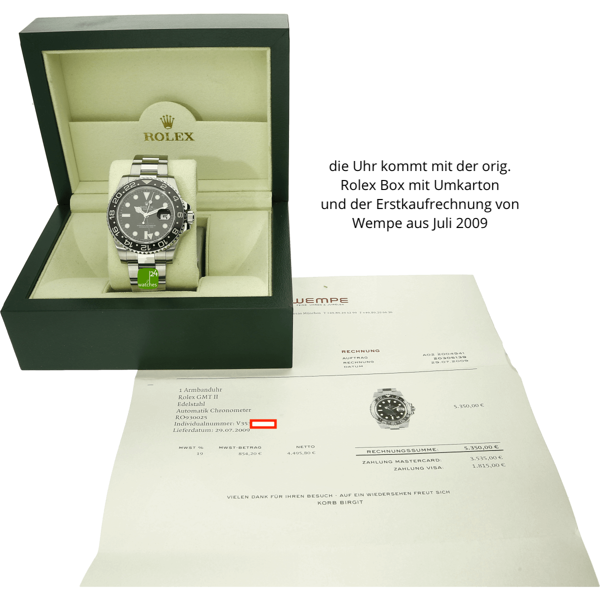 Rolex gmt master 2 2009 sale