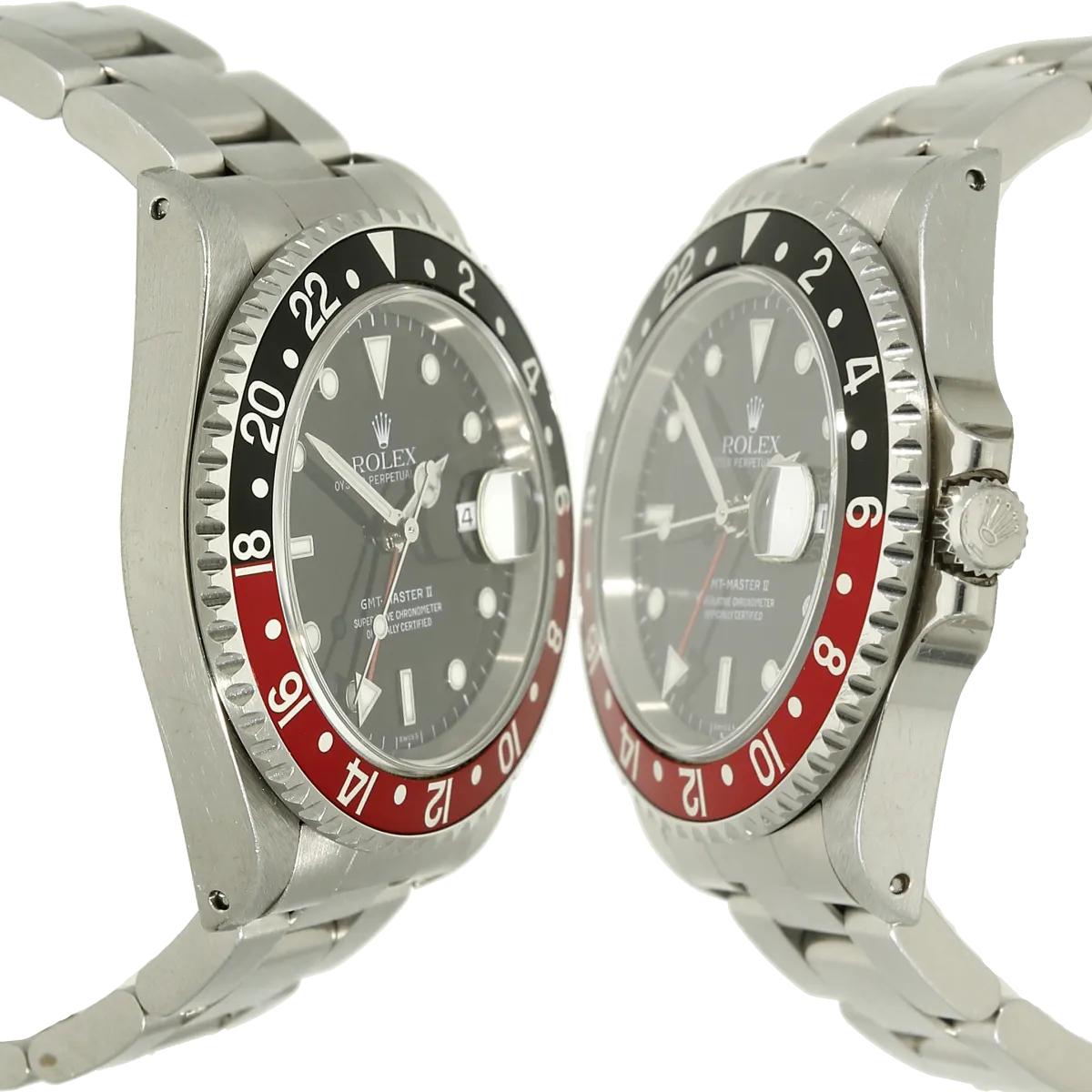 Rolex GMT Master 2 16710 Coke Gehaeuse links rechts 