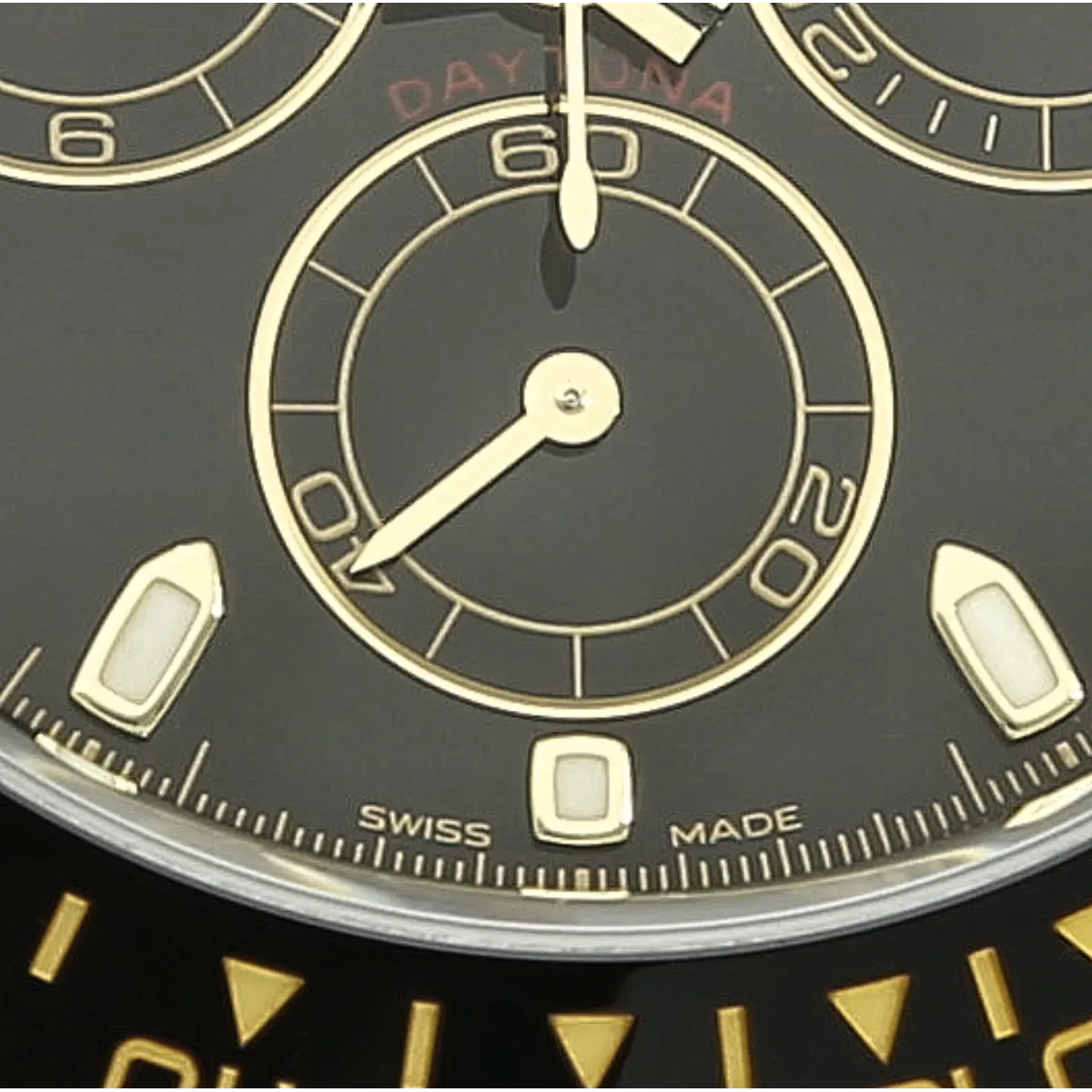 Rolex Daytona Oysterfelx detail Dial 6 o clock