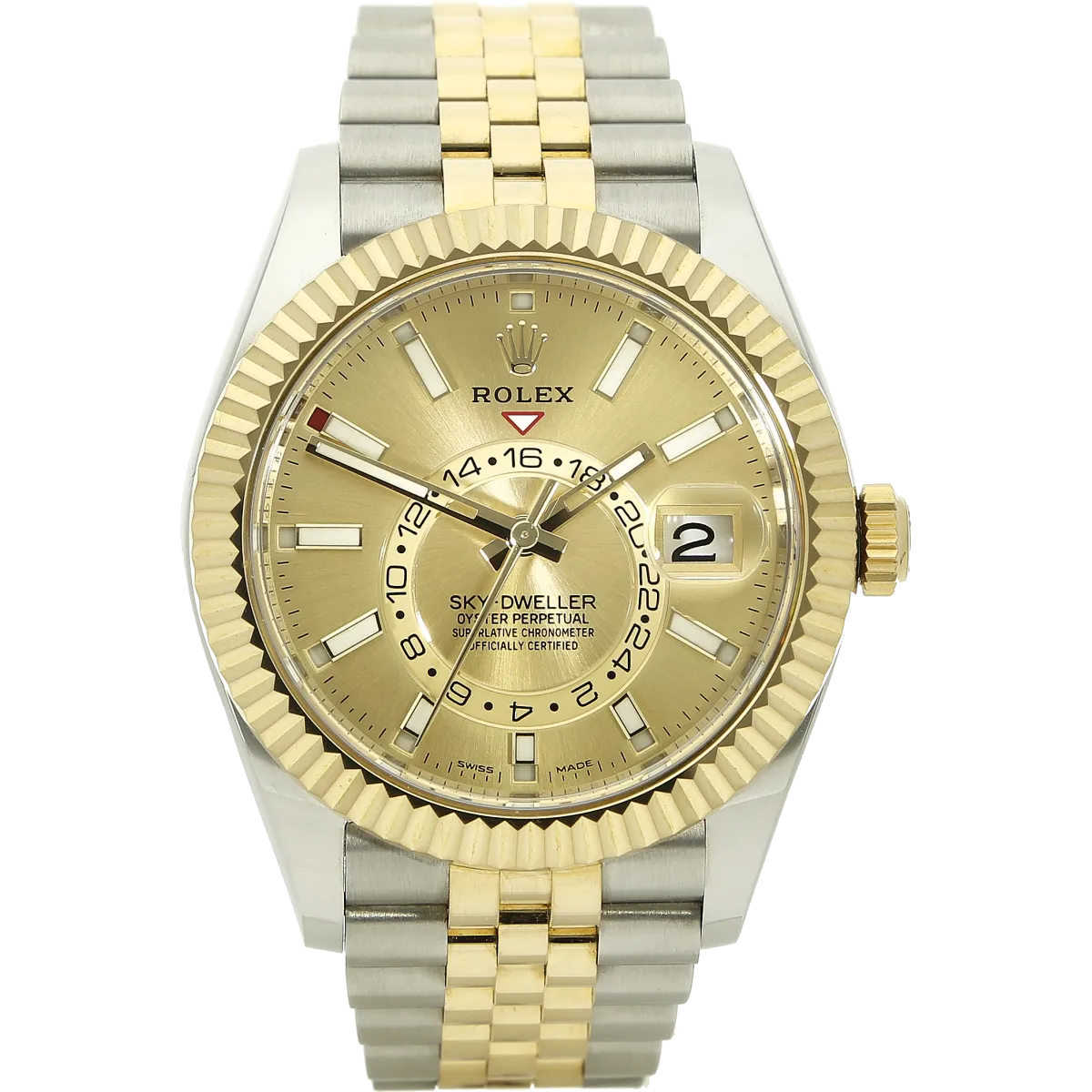 Rolex Sky Dweller St Go 326933 Jubilee stehend 