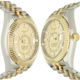Rolex Sky Dweller St Go 326933 Jubilee Gehaeuse links rechts 