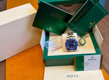 Rolex Submariner St Go blau 116613LB mit Papieren 