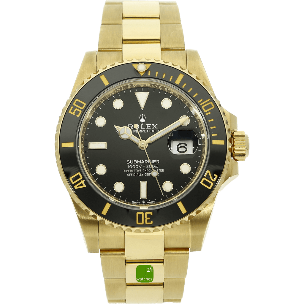 gebrauchte Rolex Submariner in Vollgold stehend