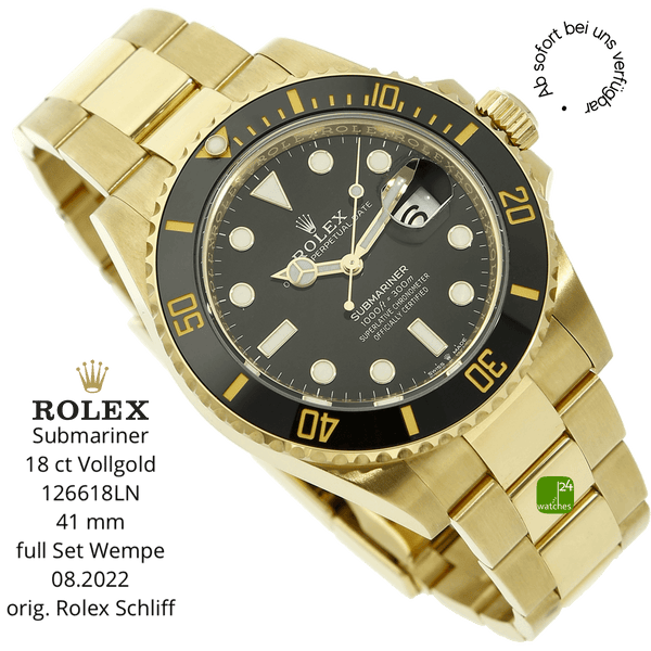 Rolex Submariner Date Gold 41 mm Full Set