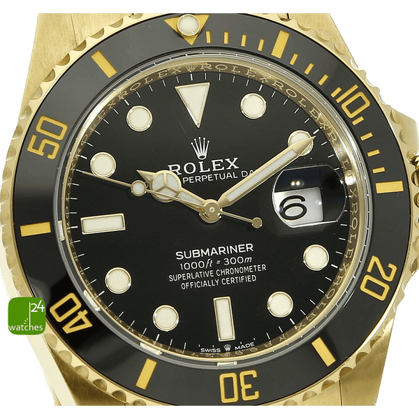 Rolex vollgold Submariner Zifferblatt