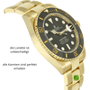 Rolex vollgold Submariner Gehaeuse links