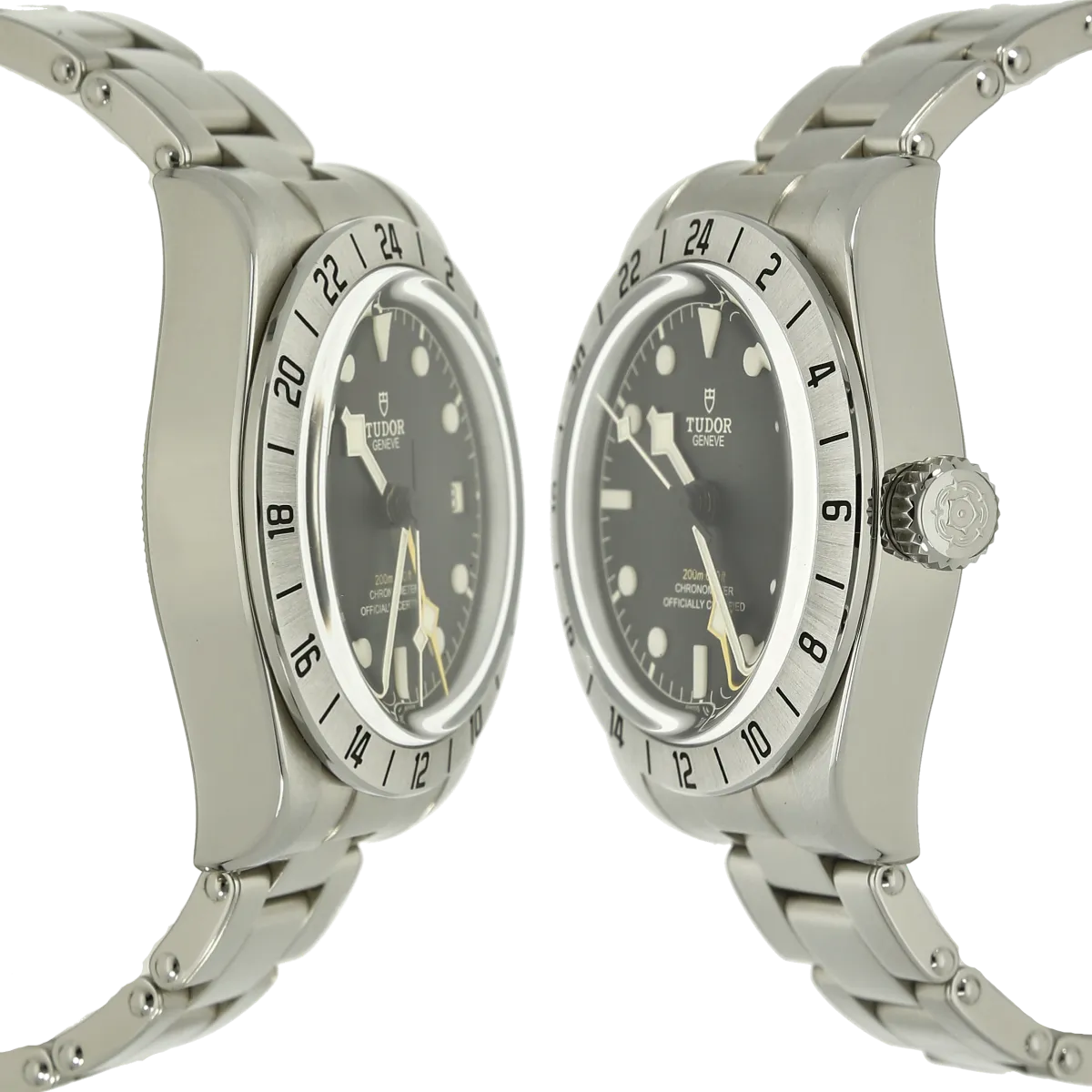 Tudor Blach Bay Pro m79470 case at 3 and 9 o clock