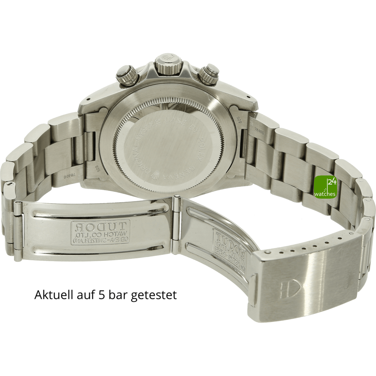 Tudor Oysterdate Panda Emaille Schliesse offen