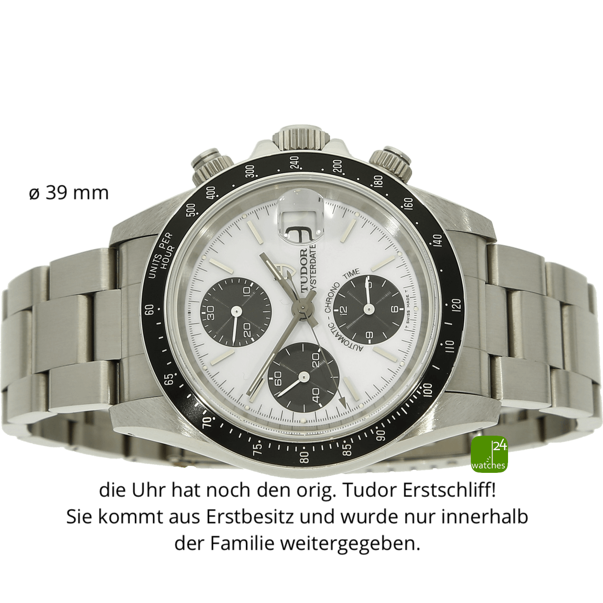 Tudor Oysterdate Panda Emaille liegend