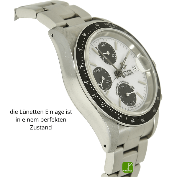 Tudor Oysterdate Panda Emaille Gehaeuse links