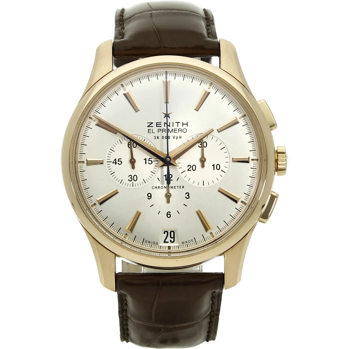 Zenith el Primero Captain Rotgold stehend 