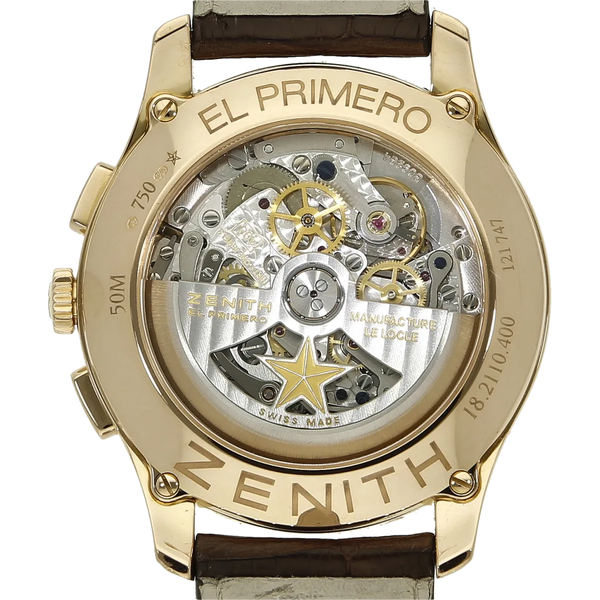Zenith el Primero Captain Rotgold Gehaeuse Boden