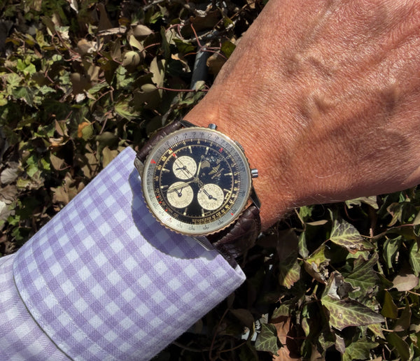 Breitling Navitimer Jahreskalender am Arm 