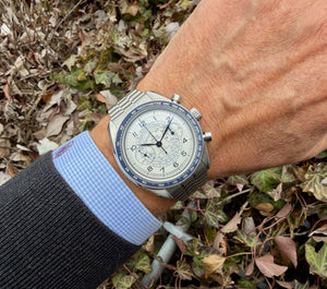 Omega Chronoscope am Arm 