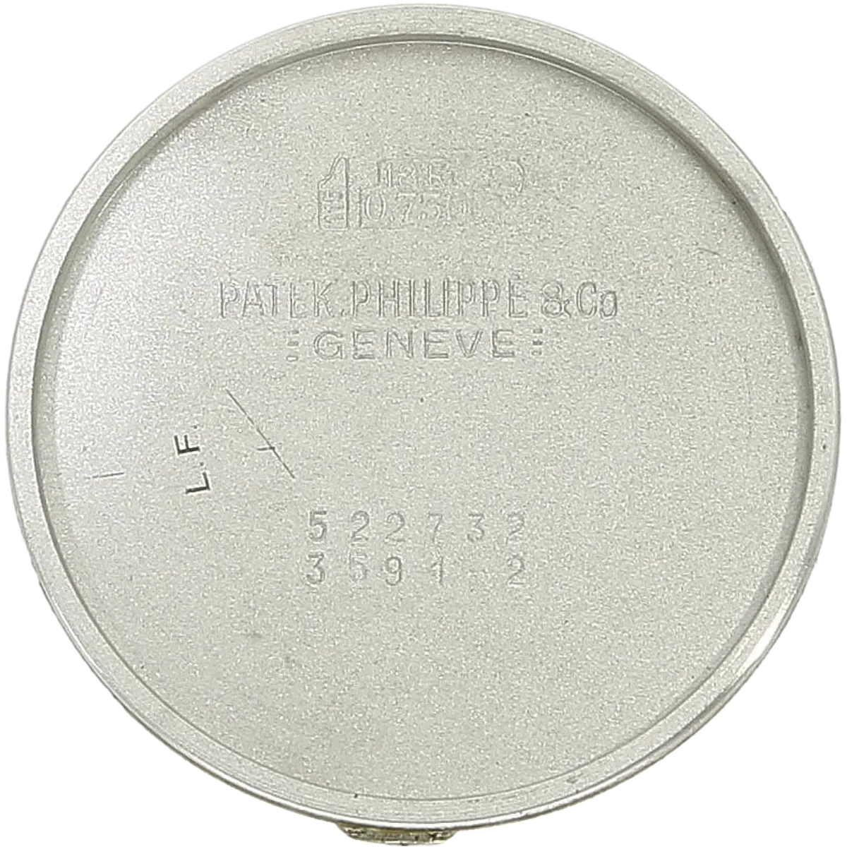 Patek Calatrava 3591 WG blue Deckel innen 