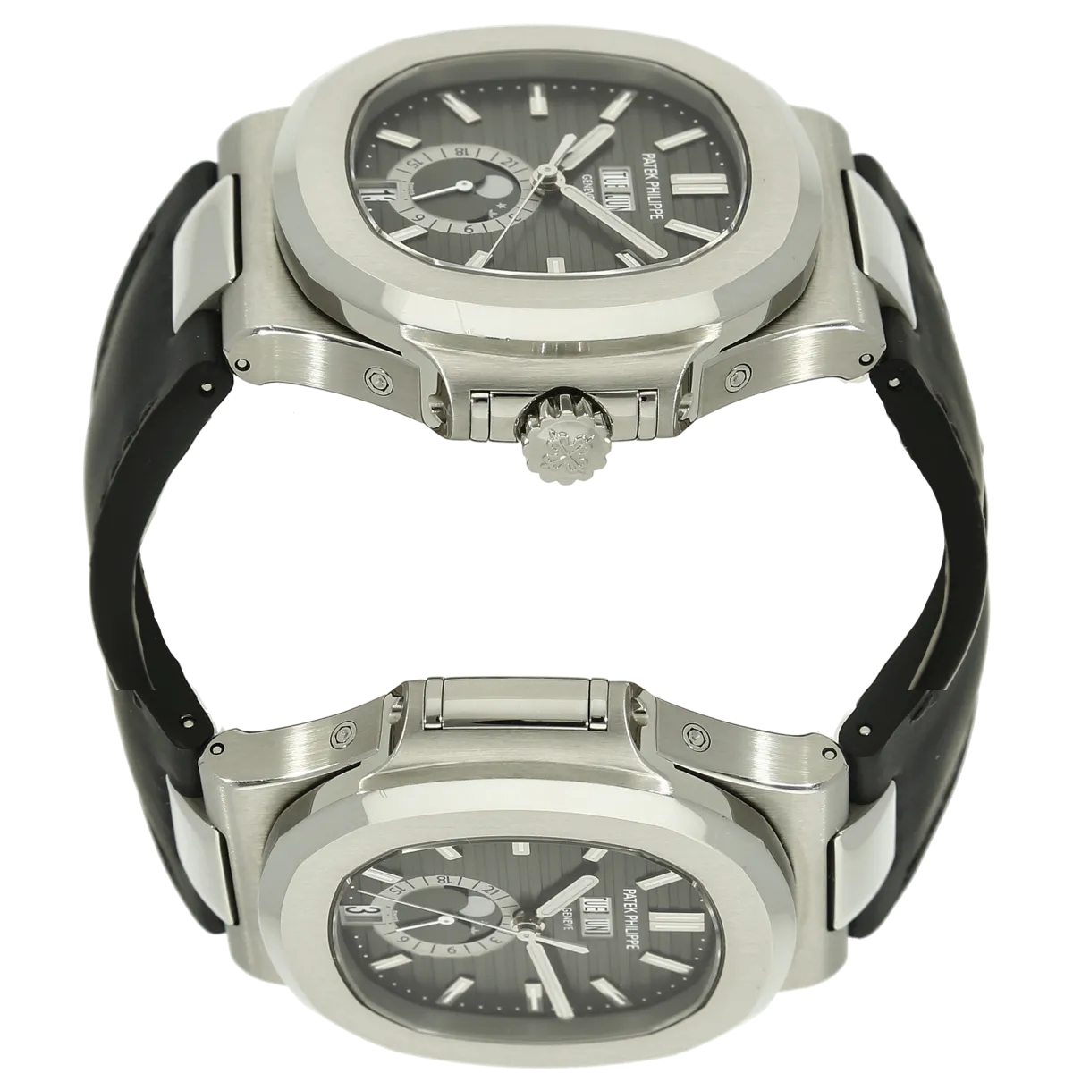 Patek Nautilus Jahreskalender 5726 A Gehaeuse 3 und 8 Uhr 