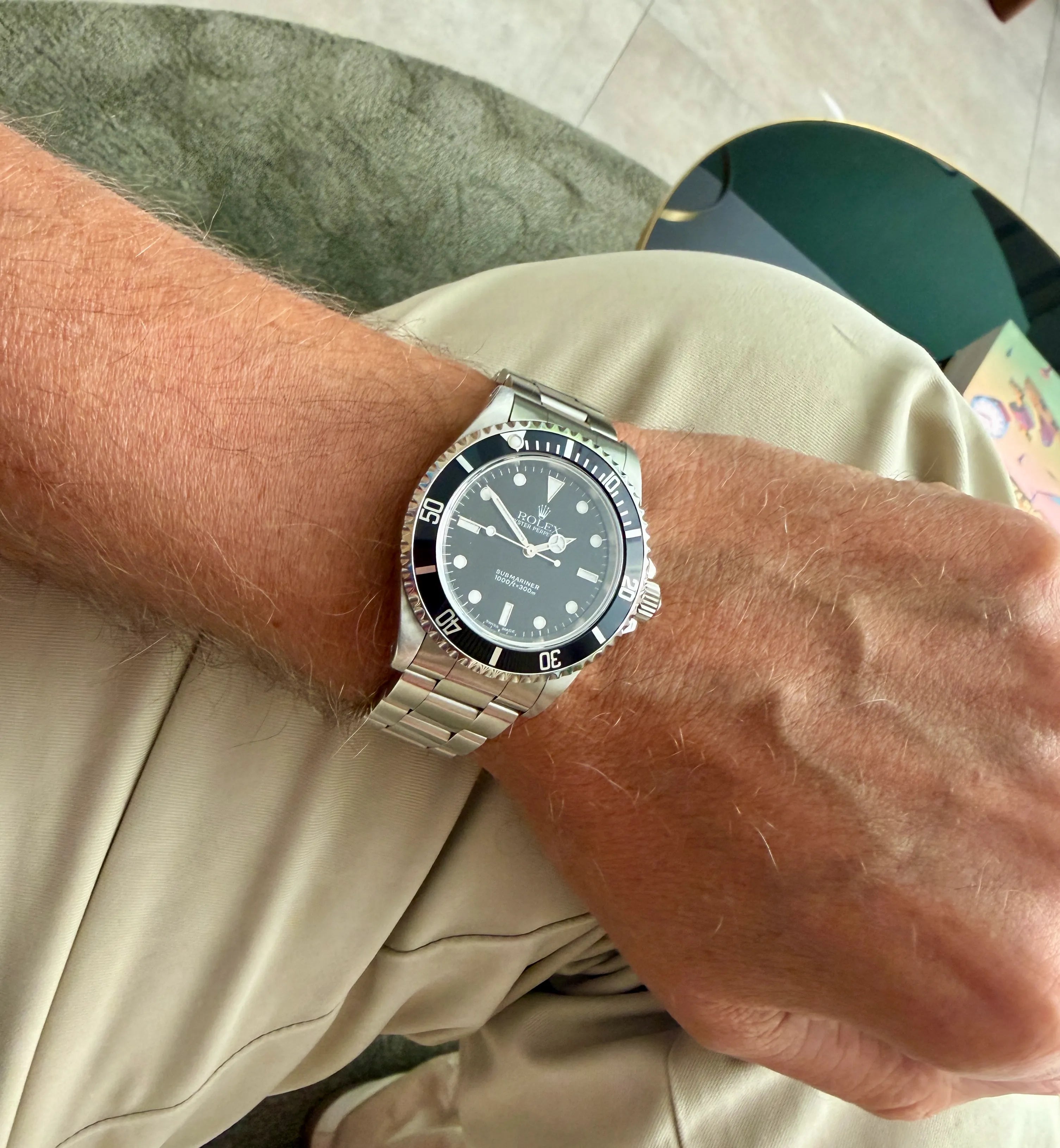 Rolex no Date Submariner 14060 am Arm 2 