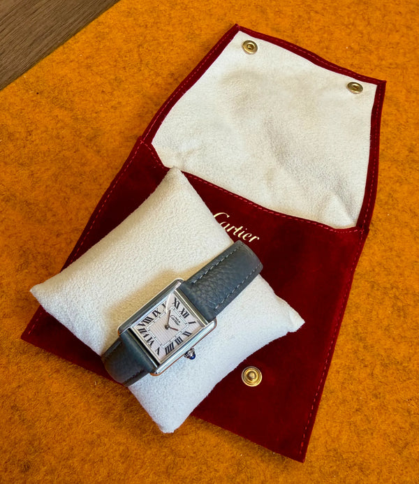 Cartier Tank 2416 SM pink in Transportbox