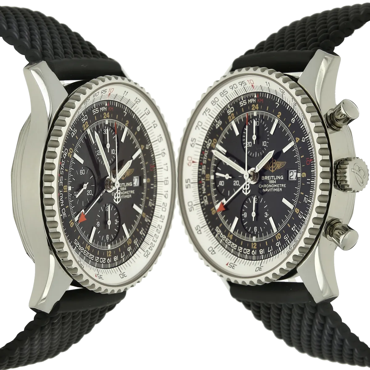 Breitling Navitimer Wold 46 A 24322 Gehaeuse rechts links 