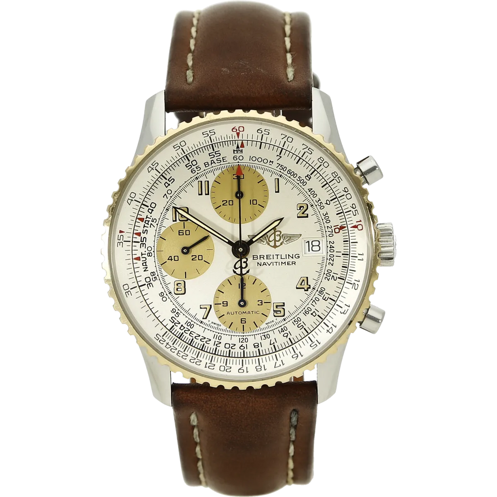 Breitling Old Navitimer Stahl Gold