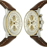 Breitling Old Navitimer Stahl Gold Flanken rechts und links