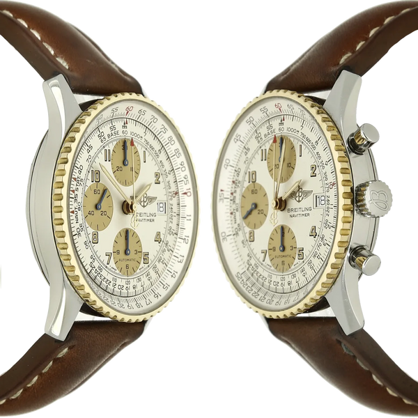 Breitling Old Navitimer Stahl Gold