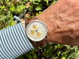 Breitling Old Navitimer Stahl Gold am Handgelenk
