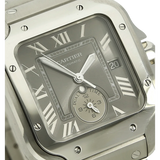 gebr. Cartier Santos Duo Time WSSA0076 Zifferblatt 