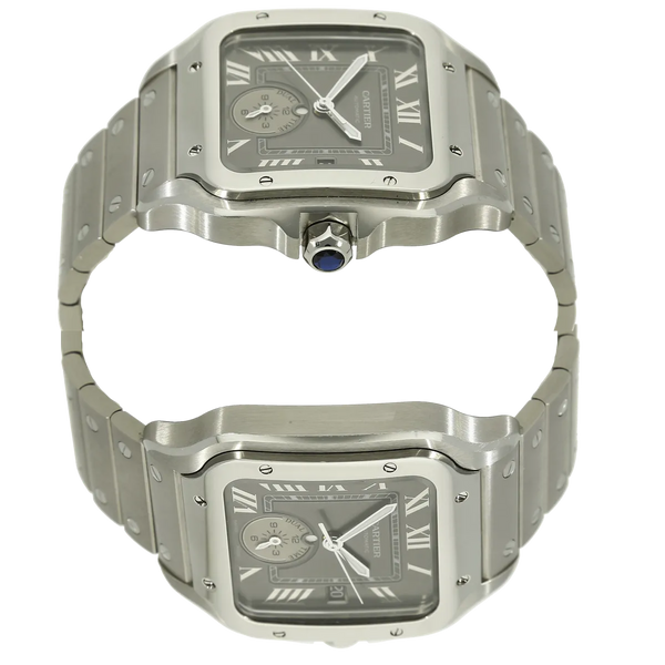 gebr. Cartier Santos Duo Time WSSA0076 Gehaeuse 3 9 