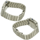 gebr. Cartier Santos Duo Time WSSA0076 Armband links rechts 