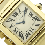 Cartier Tank Francais 1821 Gold Zifferblatt 
