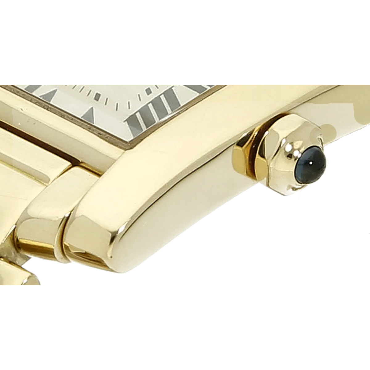 Cartier Tank Francais 1821 Gold 1 .mp4 Detail Gehaeuse 